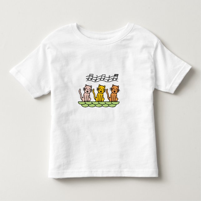 Camiseta De Bebé Gato del canto (Anverso)