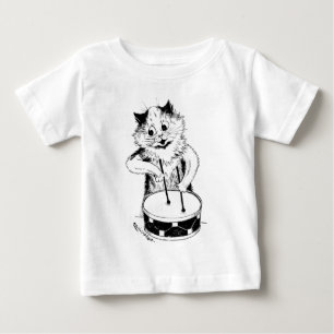 Camiseta De Bebé Gato del tambor, Louis Wain