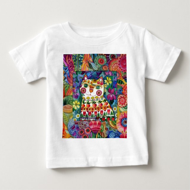 Camiseta De Bebé Gato del verano (Anverso)