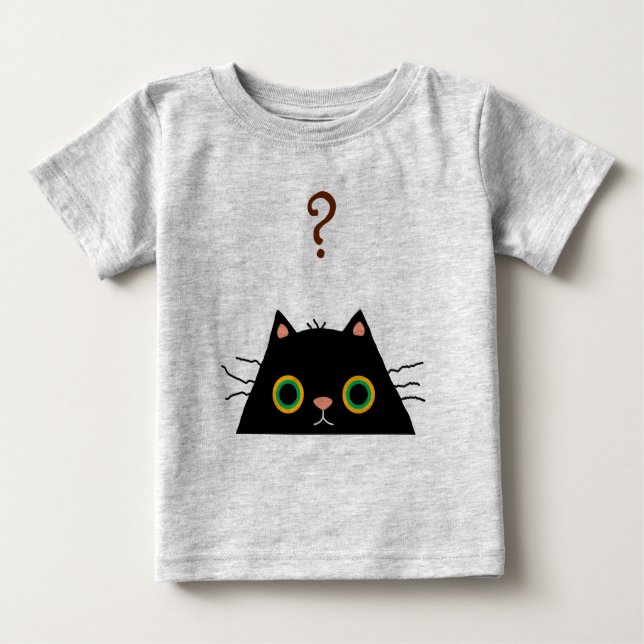 Camiseta De Bebé Gato desaseado (Anverso)