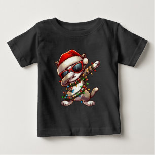 Camiseta De Bebé Gato divertido de Navidad haciendo dabbing, Meowy 