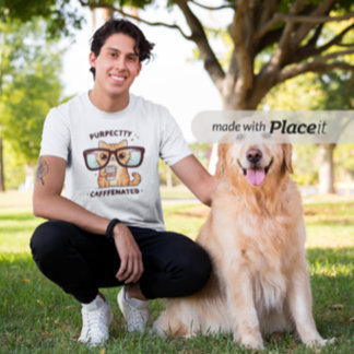 Camiseta De Bebé Gato Divertido Perfectamente Cafeinado