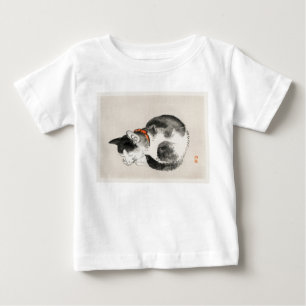 Camiseta De Bebé Gato durmiente