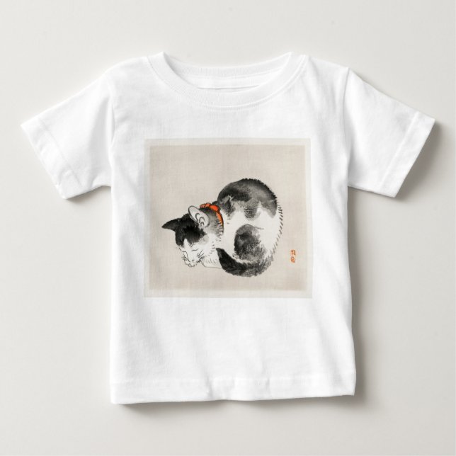 Camiseta De Bebé Gato durmiente (Anverso)