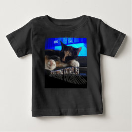 Camiseta De Bebé Gato durmiente