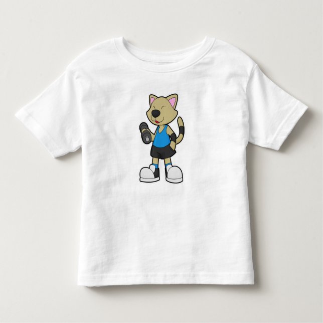 Camiseta De Bebé Gato en forma con timbre (Anverso)
