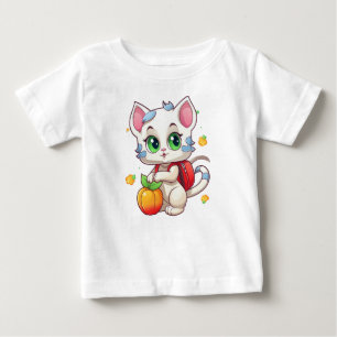 Camiseta De Bebé Gato En La Escuela-85241