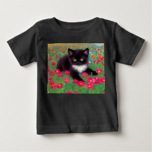 Camiseta De Bebé Gato esmoquin de Gustav Klimt