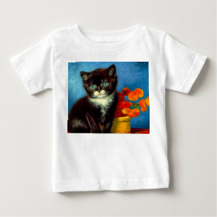 Camiseta De Bebé Gato esmoquin de Van Gogh