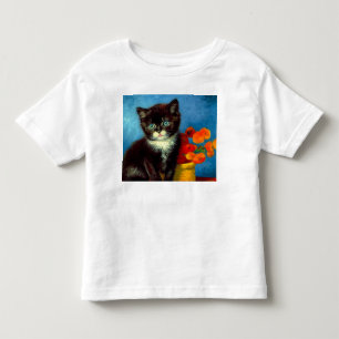 Camiseta De Bebé Gato esmoquin de Van Gogh 