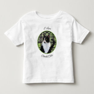 Camiseta De Bebé Gato esmoquin en la ventana Pintura Arte animal or