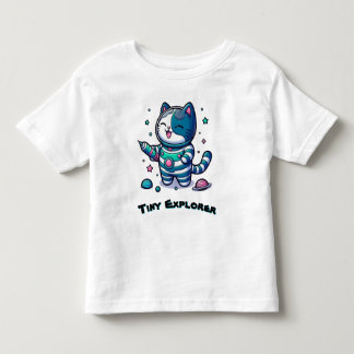Camiseta De Bebé 🚀 Gato Espacial Adorable Astronauta 🐱