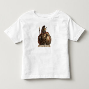 Camiseta De Bebé Gato Espartano Azul Ruso