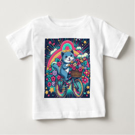 Camiseta De Bebé Gato feliz