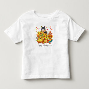 Camiseta De Bebé Gato fresco de otoño