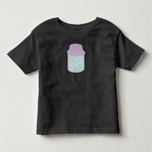 Camiseta De Bebé Gato Galaxia en un Tarro Arte Kawaii de Gato Esp