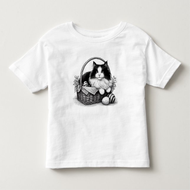 Camiseta De Bebé Gato gatito de Pascua bonito (Anverso)