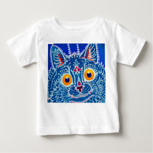 Camiseta De Bebé Gato gótico azul