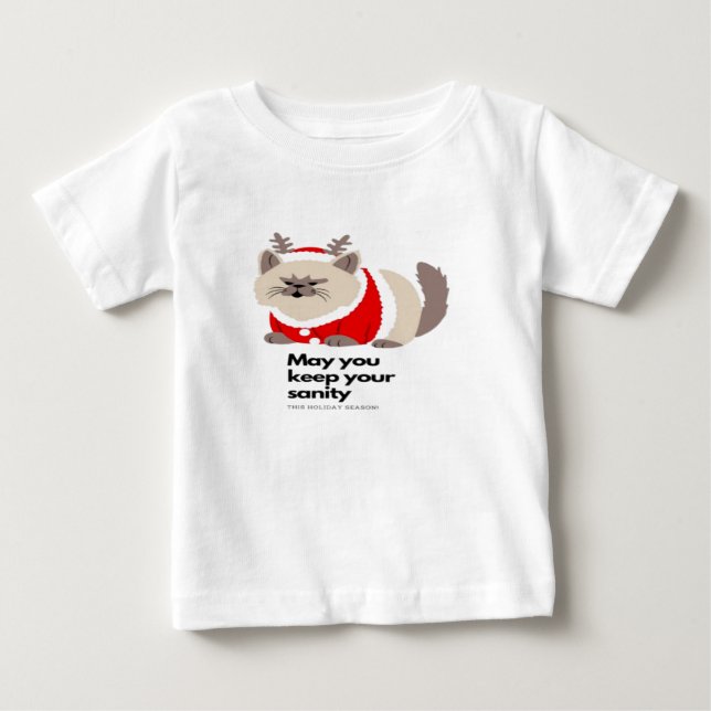 Camiseta De Bebé Gato gracioso (Anverso)