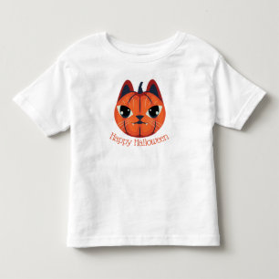 Camiseta De Bebé Gato Jack-o-lantern