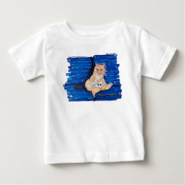Camiseta De Bebé Gato Jugador de Jengibre