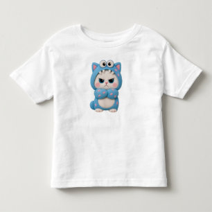 Camiseta De Bebé Gato Kawaii Patchwork