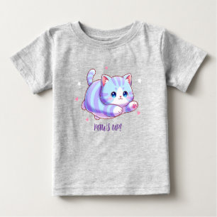 Camiseta De Bebé Gato Lavanda Volador Kawaii Adorable