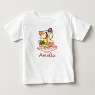 Camiseta De Bebé Gato lindo gatito divertido nombre personalizable