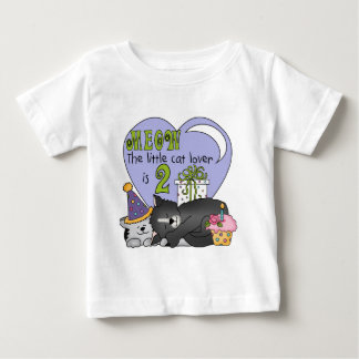Camiseta De Bebé Gato Lover 2º camisas de cumpleaños y regalos