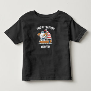Camiseta De Bebé Gato Marino Capitán Gatito Lindo