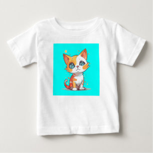 Camiseta De Bebé Gato marrón adorable