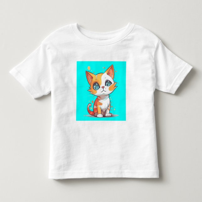 Camiseta De Bebé Gato marrón adorable (Anverso)