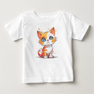 Camiseta De Bebé Gato marrón adorable