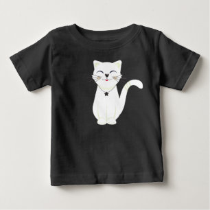 Camiseta De Bebé Gato, Mascota, Dibujos animados