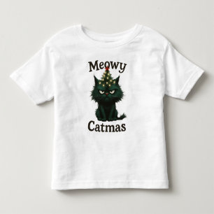 Camiseta De Bebé Gato Meowy Catmas Malhumorado