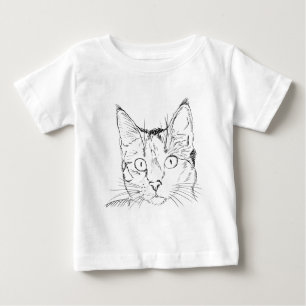 Camiseta De Bebé Gato mimoso