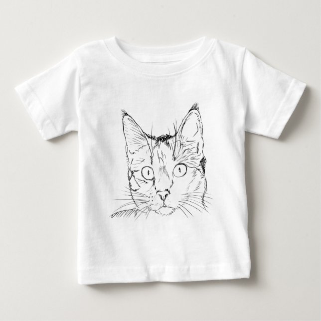 Camiseta De Bebé Gato mimoso (Anverso)