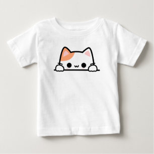 Camiseta De Bebé Gato naranja lindo 