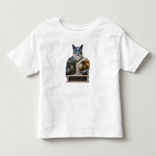 Camiseta De Bebé Gato Plato Azul Ruso