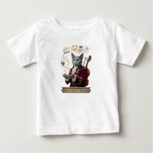 Camiseta De Bebé Gato Russian Blue Vivaldi: Un Legado Vibrante