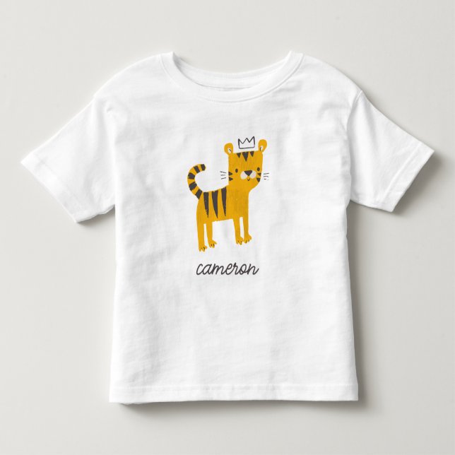Camiseta De Bebé Gato salvaje de un tigre (Anverso)