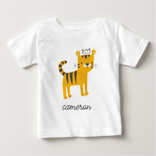 Camiseta De Bebé Gato salvaje de un tigre