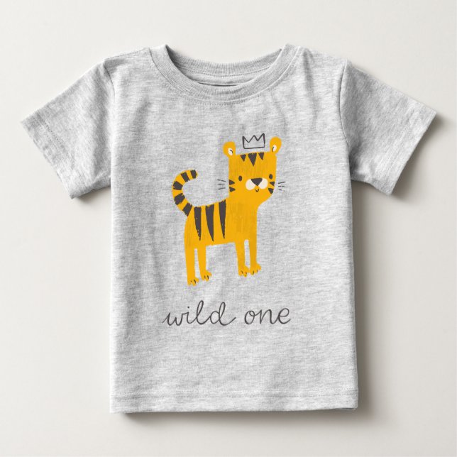 Camiseta De Bebé Gato salvaje de un tigre (Anverso)