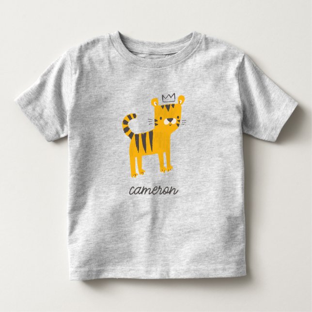 Camiseta De Bebé Gato salvaje de un tigre (Anverso)
