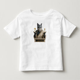 Camiseta De Bebé Gato Socrates Azul Ruso