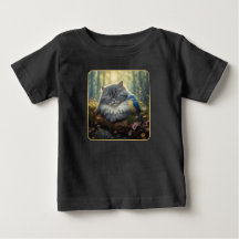 Gato y ave en naturaleza serena