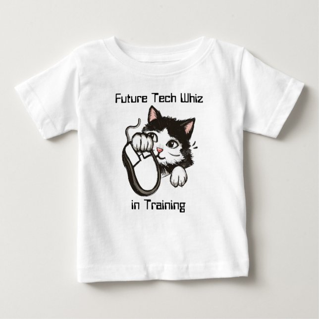 Camiseta De Bebé Gato y ratón (Anverso)