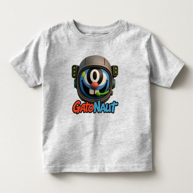 Camiseta De Bebé "GatoNaut: Sólo vibes espaciales" (Anverso)