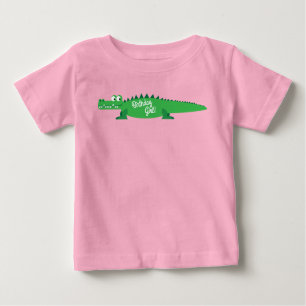 Camiseta De Bebé Gator Alligator Crocodile Kids Primer Fiesta de cu