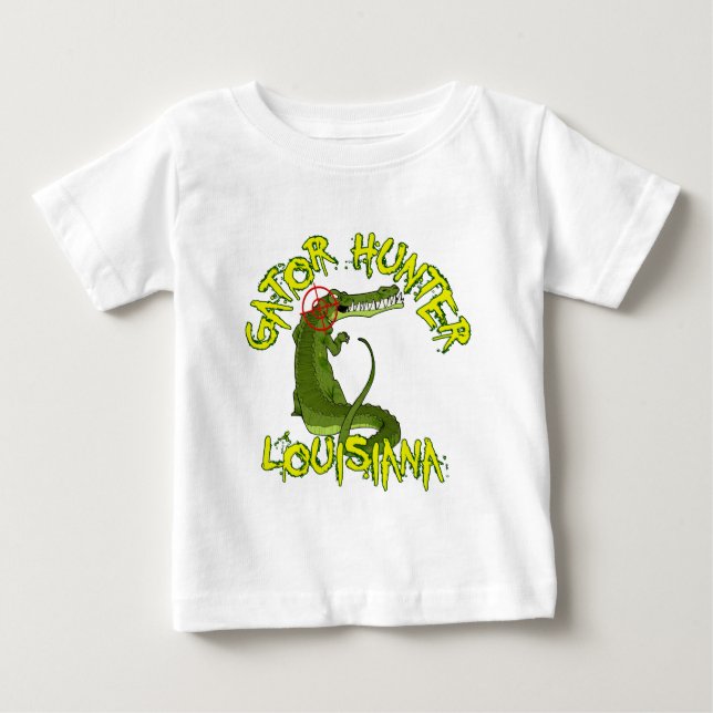 Camiseta De Bebé Gator Hunter Louisiana (Anverso)